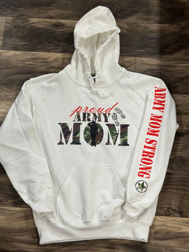 Army Mom Strong Hoodie