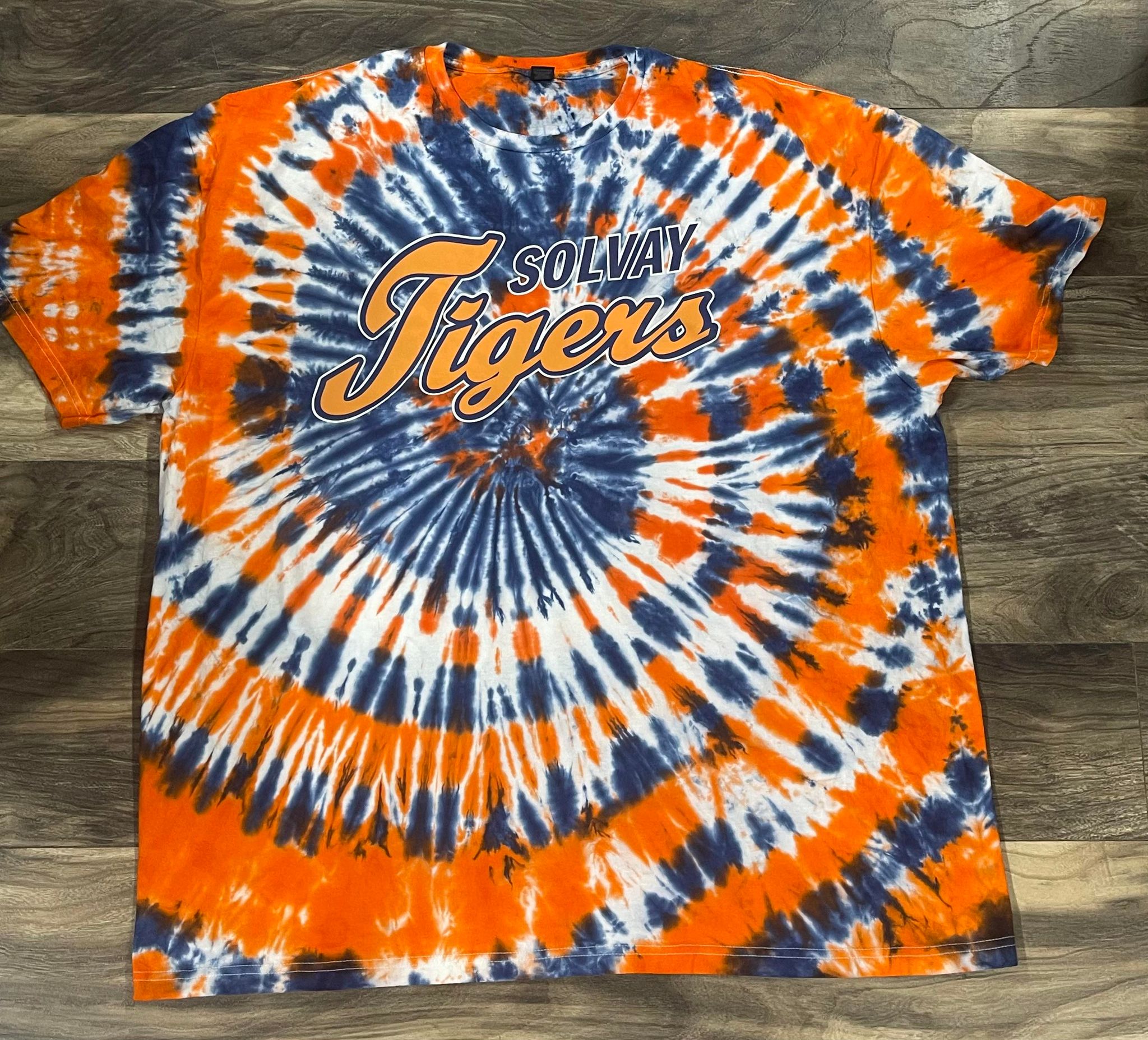 Detroit Tigers V Tie-Dye T-Shirt