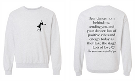 Dear Dance Mom Behind Me
