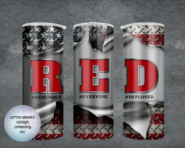 RED Friday Diamond Plate Tumbler