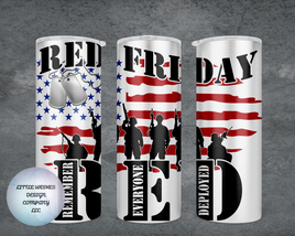 RED Friday White Tumbler