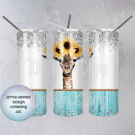 Sunflower w/ Giraffe Tumbler